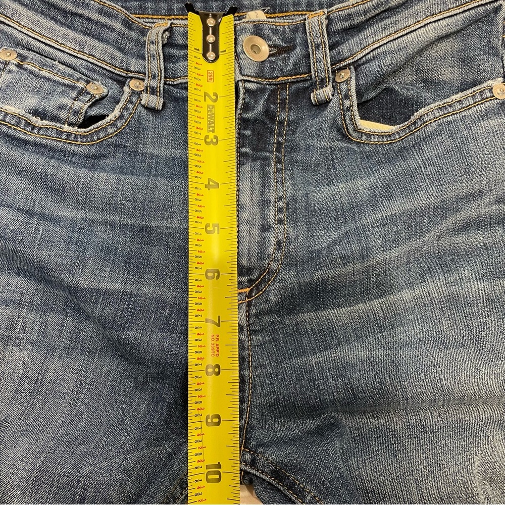 Rag & Bone Nina High Rise Ankle Flare Jeans Denim Straight Leg Raw Hem Frayed 25 - Picture 13 of 16